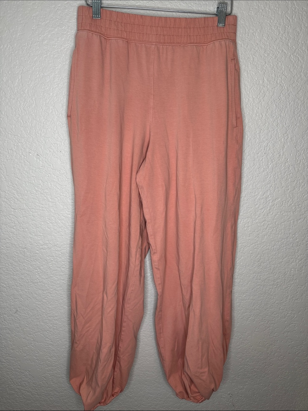 Free People Baggy Comfortable Lounge Jogger Pants Medium Peach - Picture 2 of 7